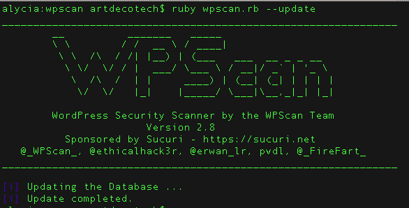 WpScan Vulnerability Scanner for WordPress